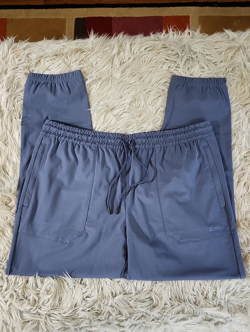 Quiksilver Slate Blue Men's Drawstring Joggers- Size XL
